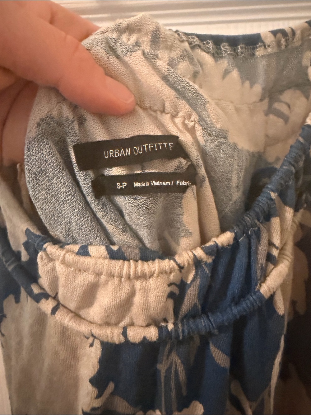 Urban Outfitters Blue & Cream Tank Top
